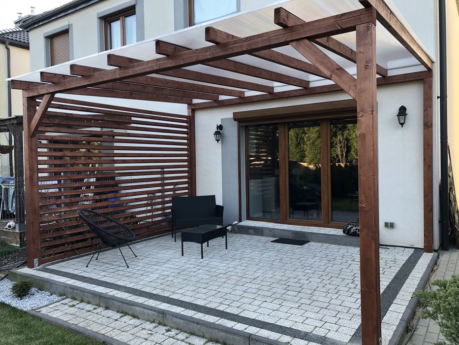 Tarasy, zadaszenia, altany, wiaty, domki, drewutnie