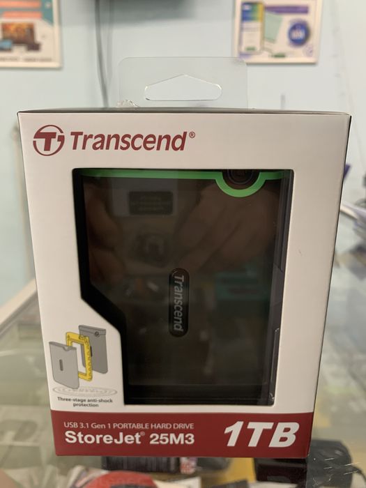Жорсткий диск зовнішній Transcend StoreJet 1TB