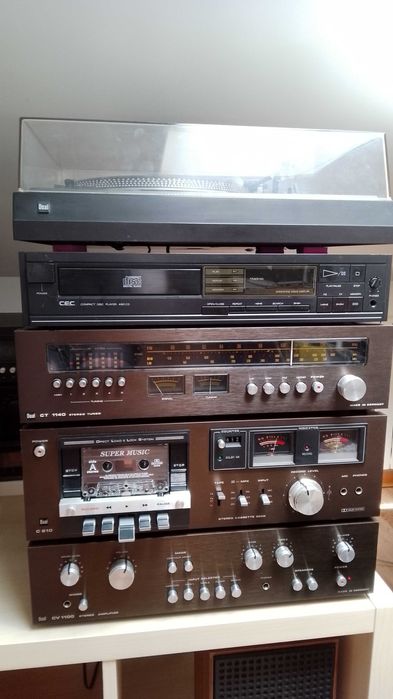 Zestaw audio Dual z głośnikami Unitra Tonsil.