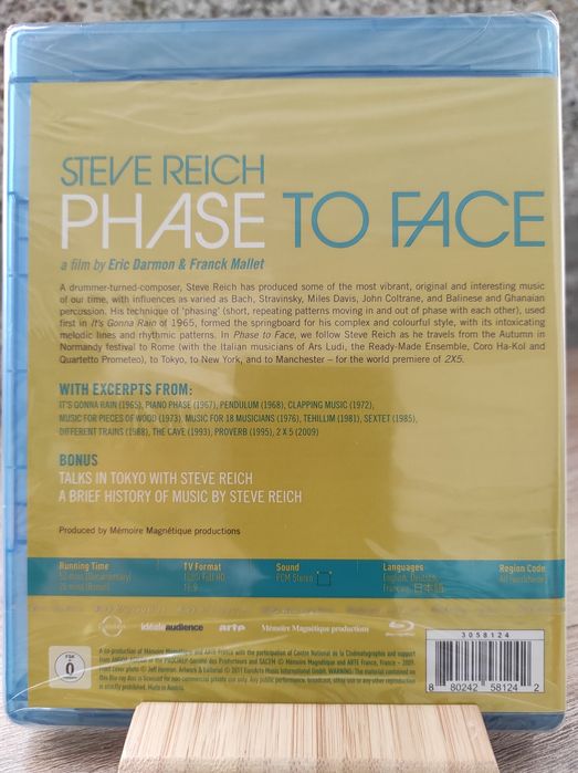 Steve Reich - Phase To Face - A film by Eric Darmon - Blu-ray
