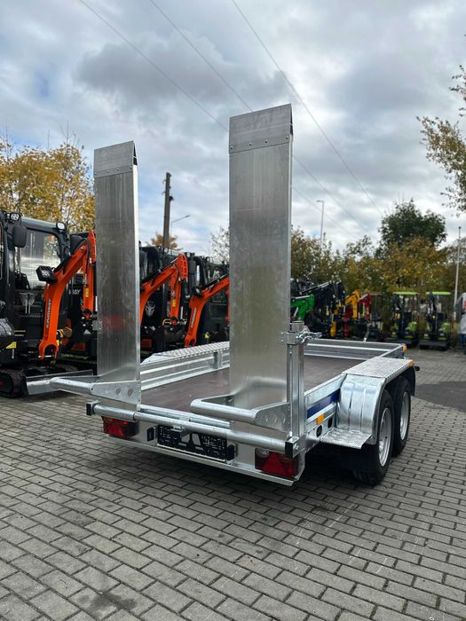 Nowa PRZYCZEPA przyczepka pod koparkę minikoparki DMC 2,4T Najazd Trap