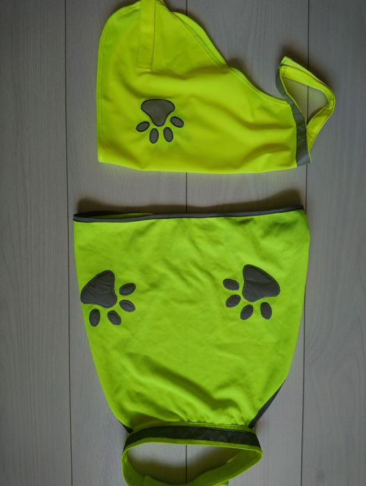 Накидка для собачки з світловідбиваючими полосками