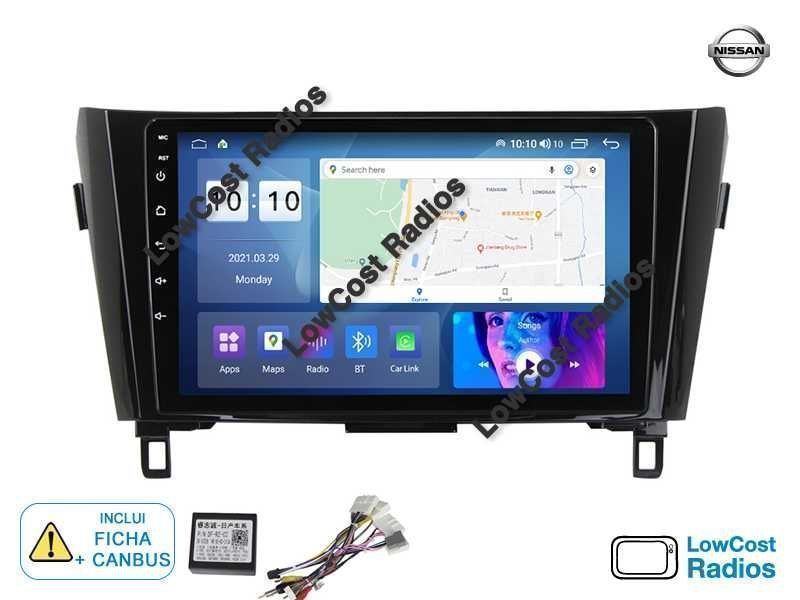 Rádio 2DIN 10" Nissan QASHQAI 2 - J11 (2013 a 2017) • Android 15 | CARPLAY • ANDROID AUTO