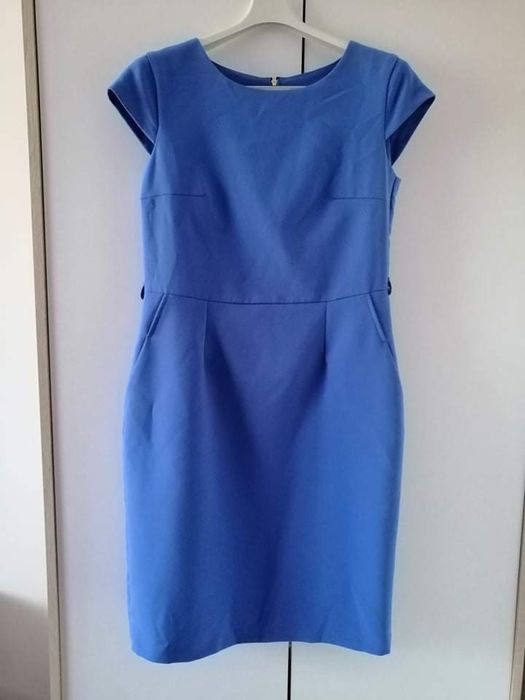 Błękitna elegancka sukienka L