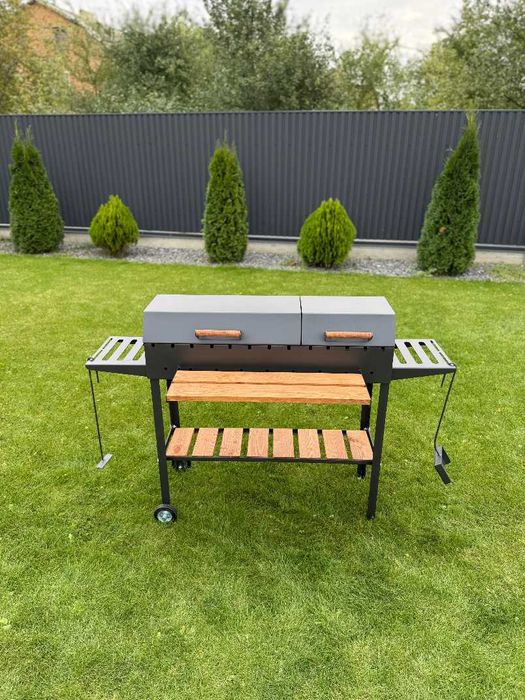 Мангал гриль барбекю метал 5 мм ПОСИЛЕНИЙ