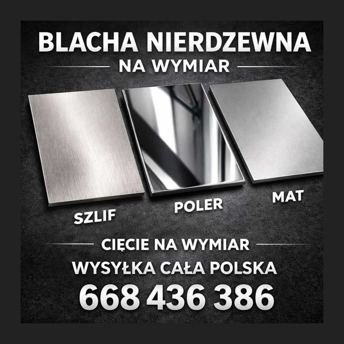 Blacha Nierdzewna Na Wymiar 0,5 - 4 mm WYSYŁKA