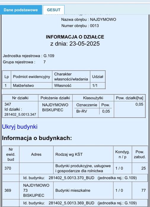 Sprzedam dom- Najdymowo