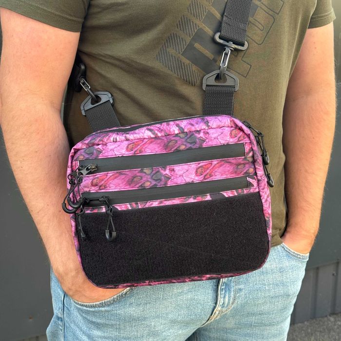 Женская сумка через плечо кросс боди / тактическая сумка мессенджер