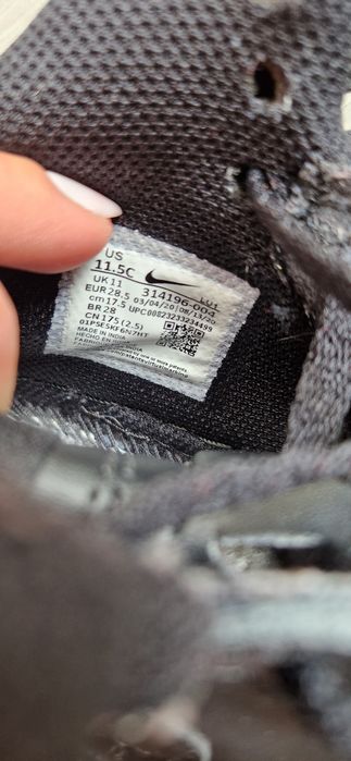 Nike Force 1 Mid czarne 28,5
