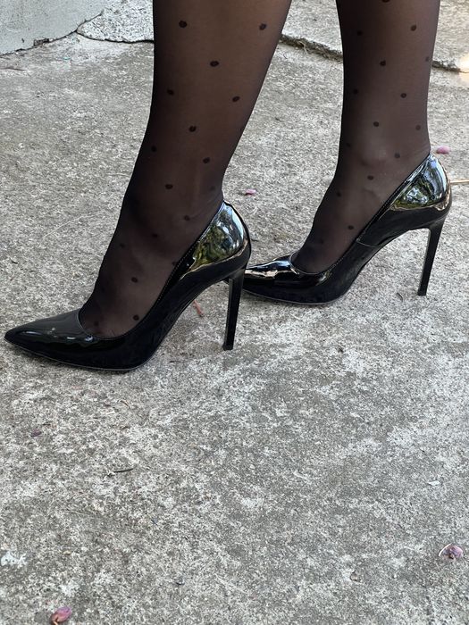 Туфлі-човники Bravo Moda, лодочки, шкіра, лак, червона підошва, р. 38