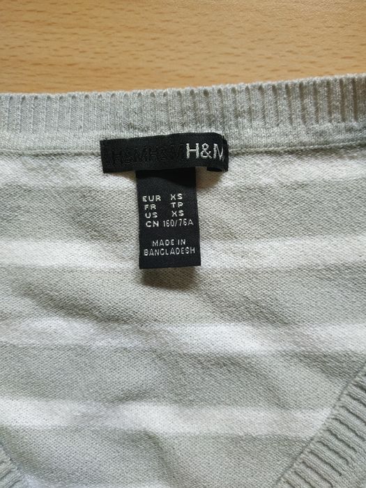 Sweterek damski w paski H&M