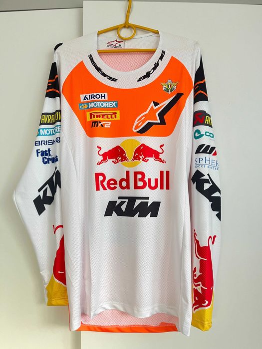 Strój Alpin estars Racer White (KTM RedBull)(cross,quad,enduro,mtb)