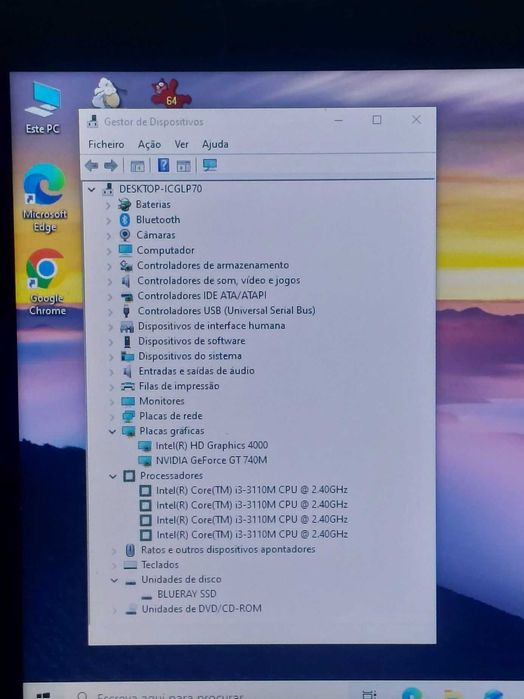 Toshiba i3 SSD 8Gb Ram bateria boa