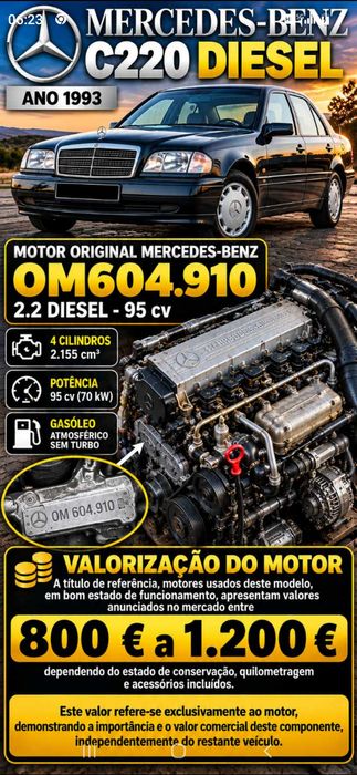 Mercedes 220D. Ler a Descrição