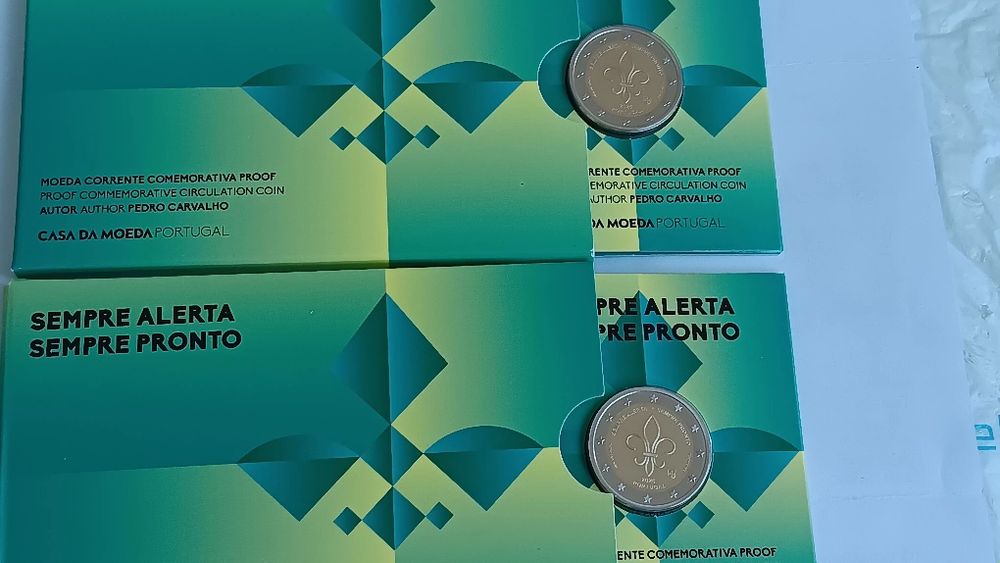 Moeda de 2 euros prof. Camilo Castelo Branco