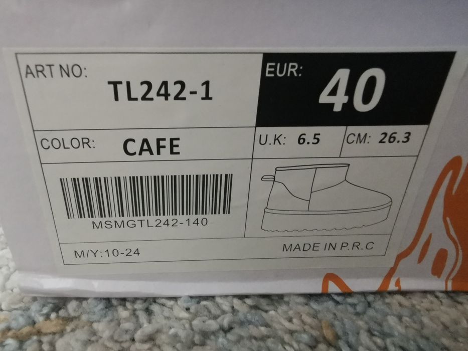 Botki śniegowce buty typu emu UGG NOWE 40 czekoladowe ocieplane