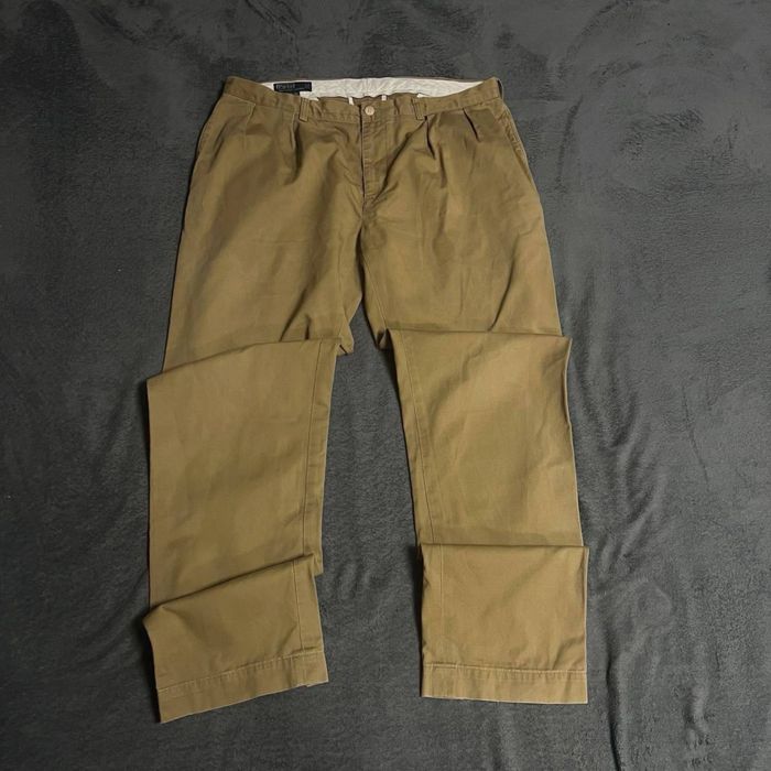 (W38 L34)(XL) Polo Ralph Lauren мужские брюки-чинос прямого кроя классического бежевые
