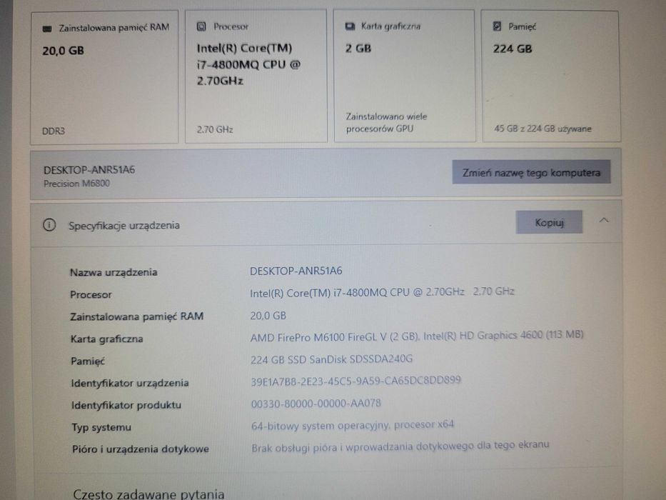 Dell Precision M6800
