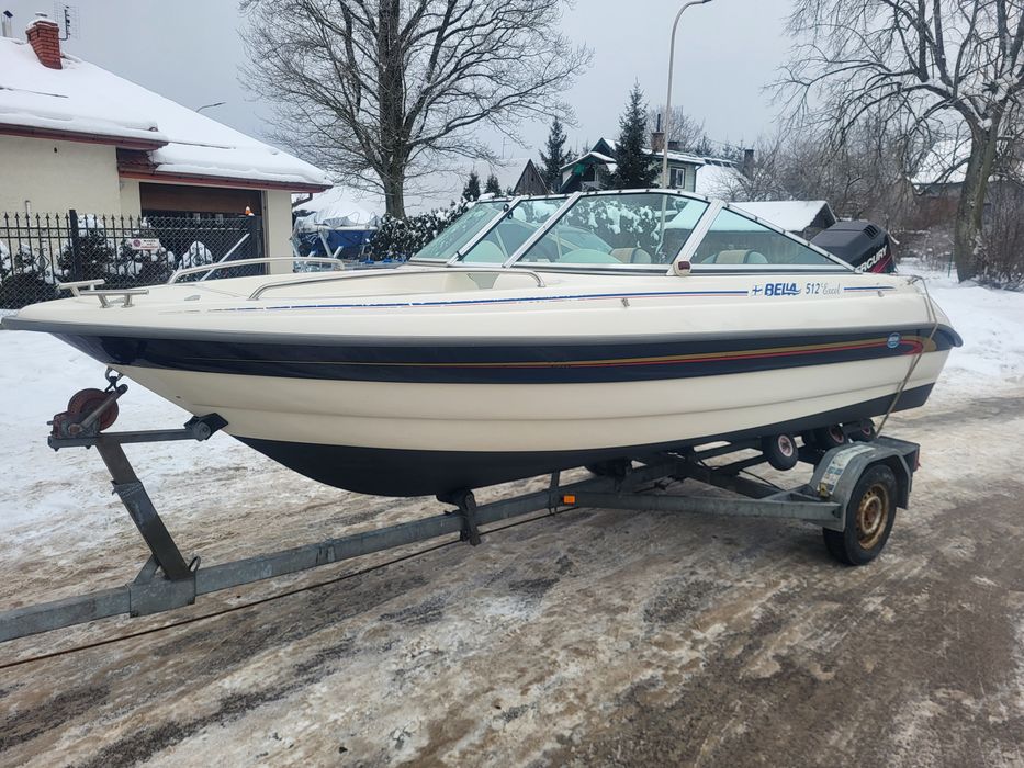 Lodz lodka motorowka BELLA 512 excel sportowa Open bowrider mercury 75
