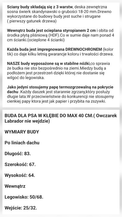 Buda dla psa solidnie wykonana