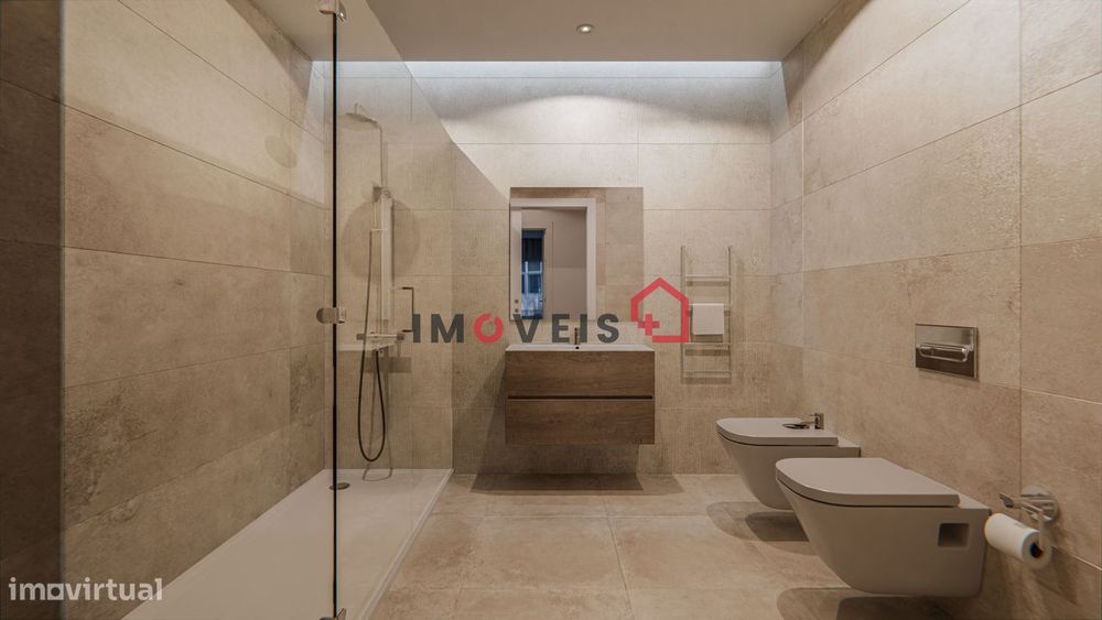 Apartamento T3 c/ terraço no rés de chão – centro da cidade