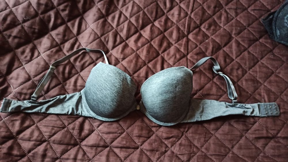 1 szt. Stanik biustonosz fioletowy push-up 75 B H&M