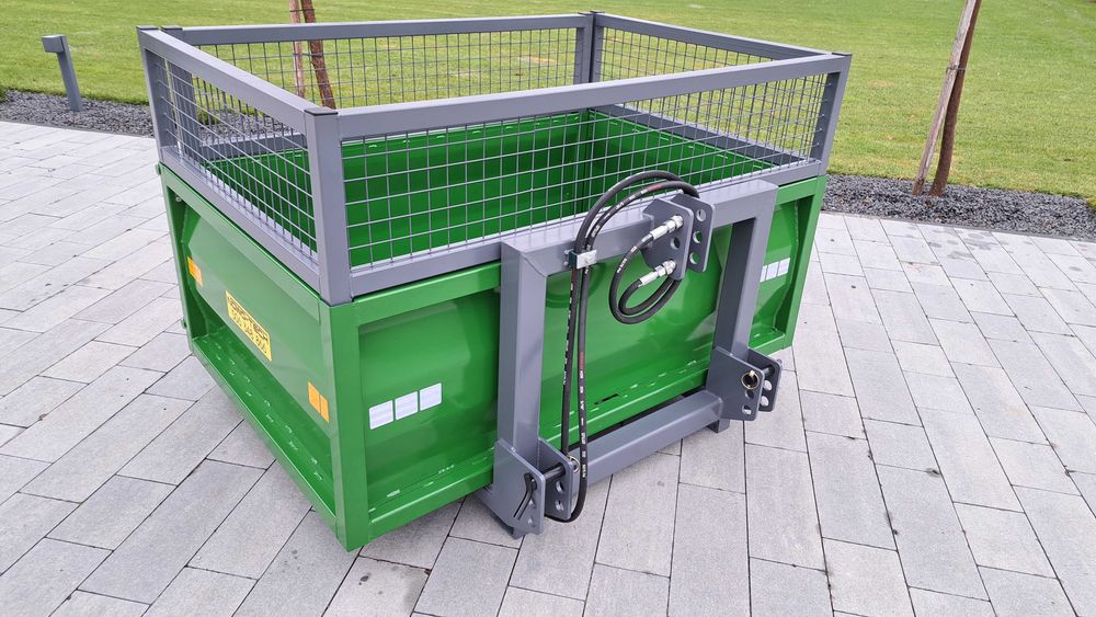 skrzynia transportowa na tył ciągnika tylny TUZ kiper hydrauliczny