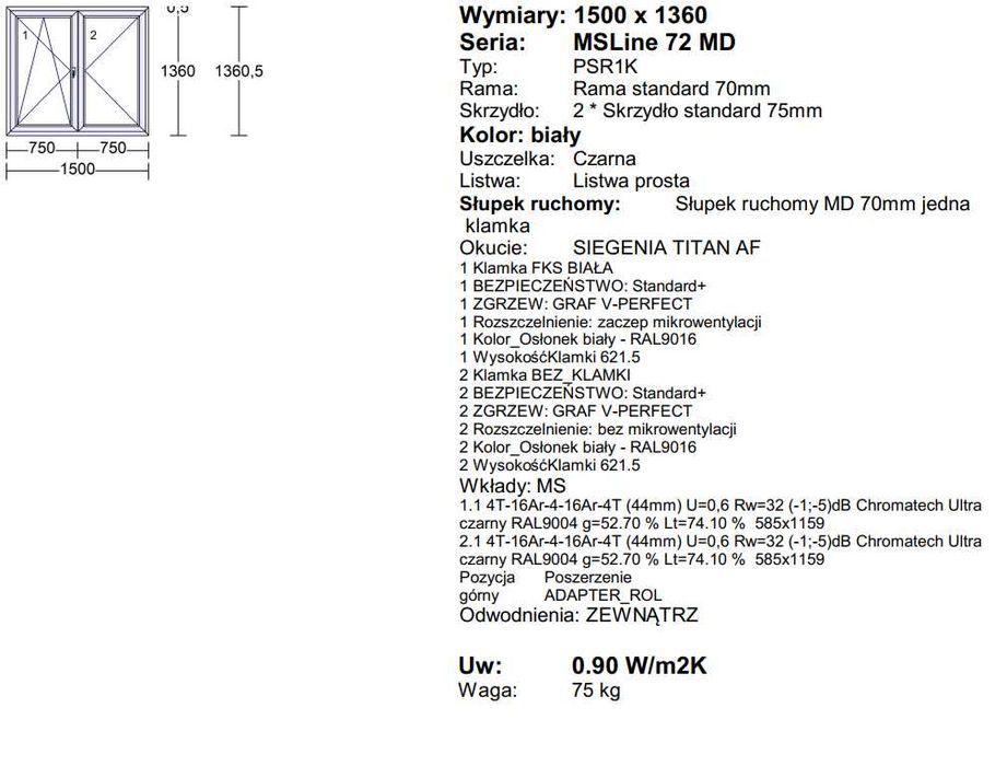 Nowe okna PCV Salamander 72MD