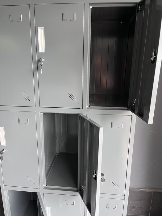 9x szafa ubraniowa pracownicza BHP metalowa zaplecze fitness W