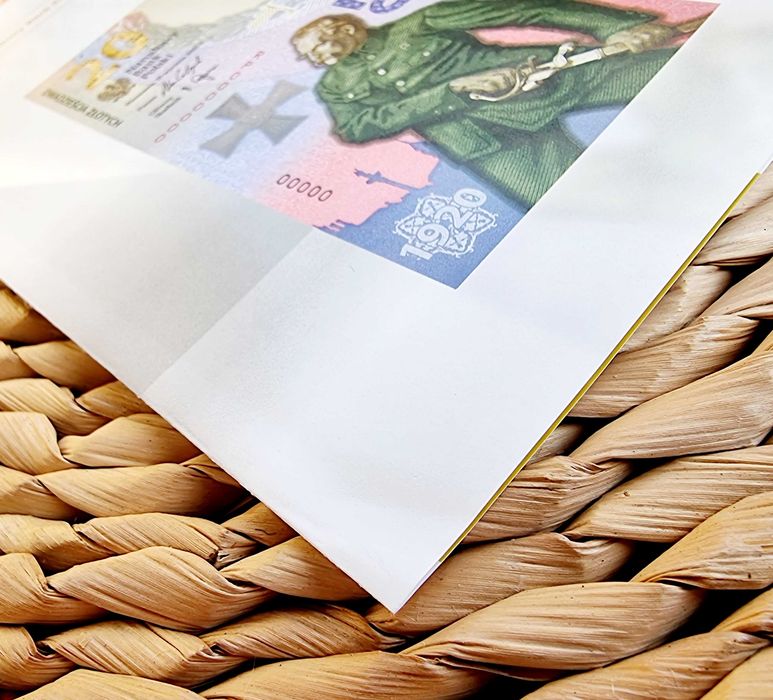 20zł banknot BITWA WARSZAWSKA 1920 NISKI NR 12287 + folder gratis