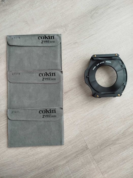 Porta filtros Cokin Z-Pro Series + Z121S ND8 + Z121M ND4 + Z121L ND2
