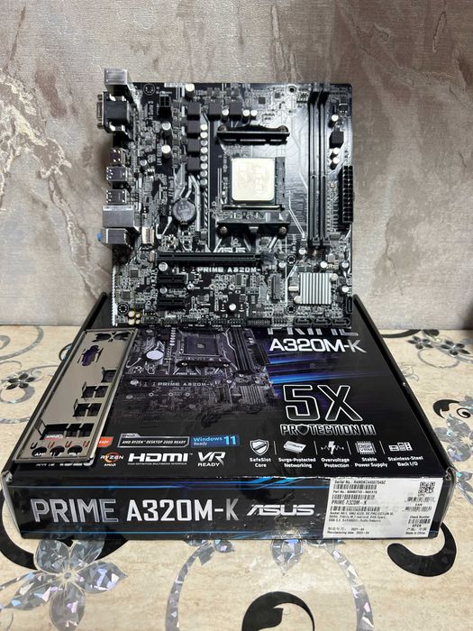 Комплект AMD Ryzen 7 + Asus A320M-K 16 потоков DDR4 AM4