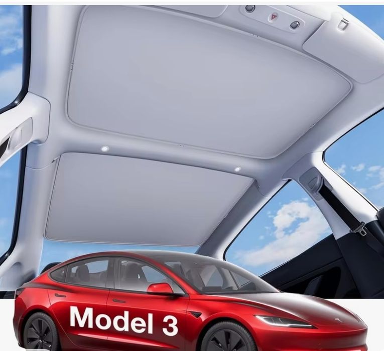 Tesla model 3 para-sol de teto.