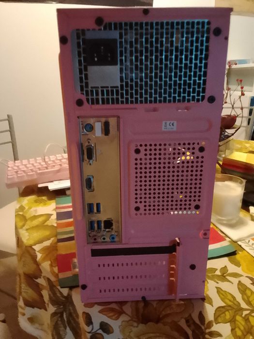 Computador Rosa de mesa novo com garantia montado por min