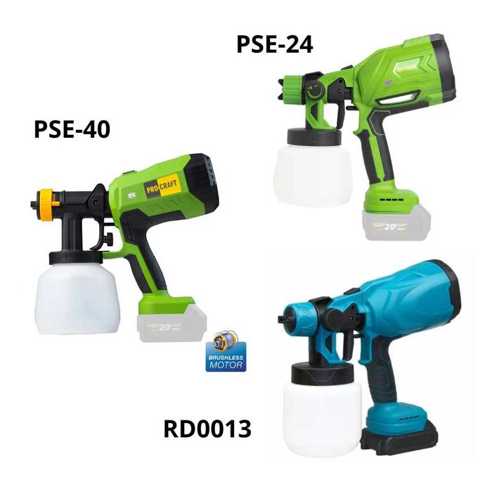 Аккумуляторный краскопульт фарбопульт бездротовий rd0013 pse-24 pse-30