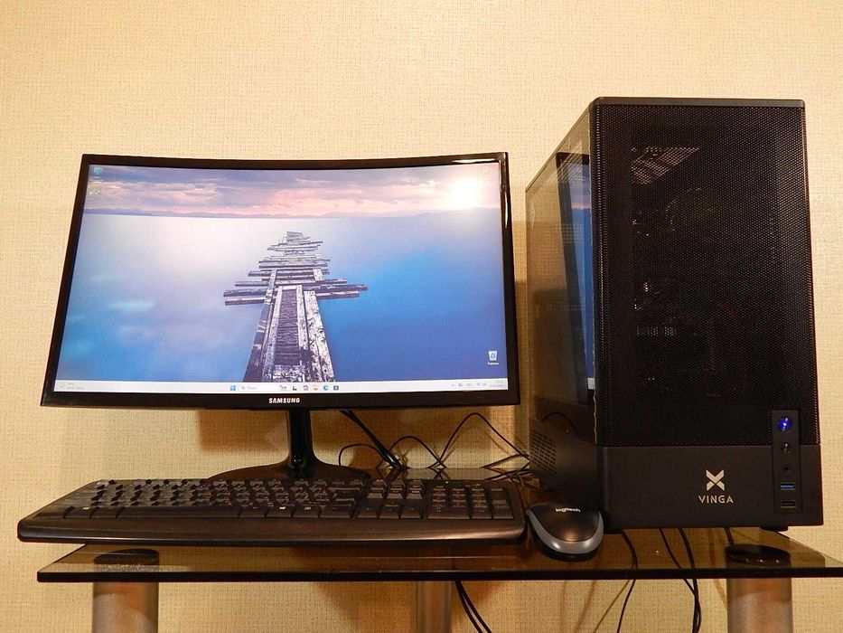 Ігровий ПК i3-9100T, GTX 1050 Ti, 8GB RAM, WI-FI + монітор Samsung 24"