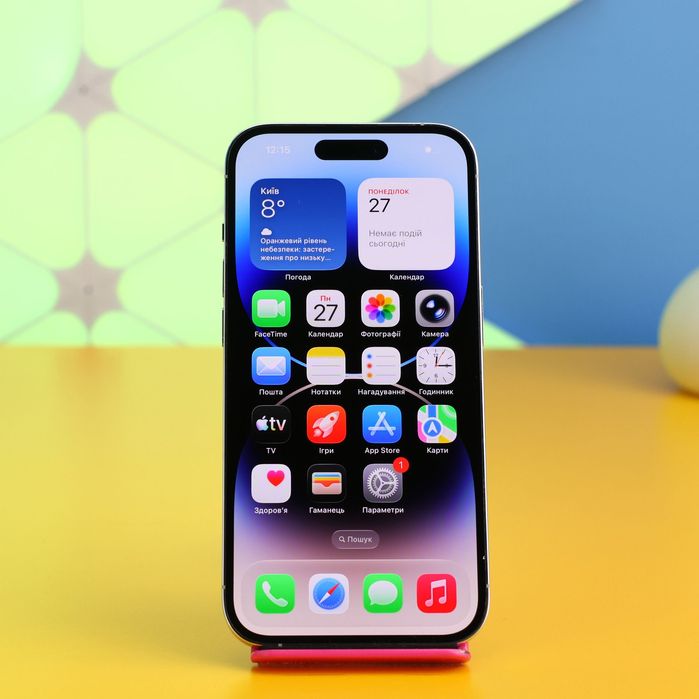 Смартфон Apple iPhone 14 Pro 128GB Silver (165056) Б/У З ГАРАНТІЄЮ