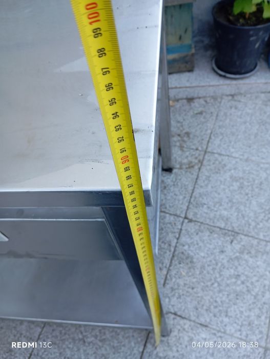 Bancada de inox 80x70