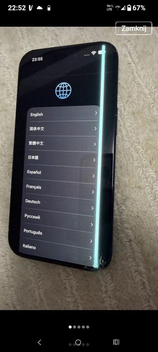 iPhone 15  uszkodzony