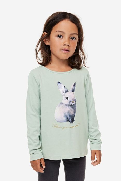 Реглан, лонгслів для дівчат H&M, p.110/116, р.122/128, р.134/140