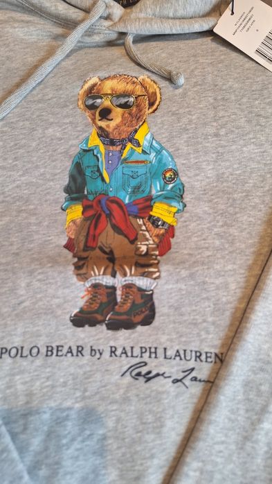 Polo Ralph Lauren bluza z misiem z kapturem S