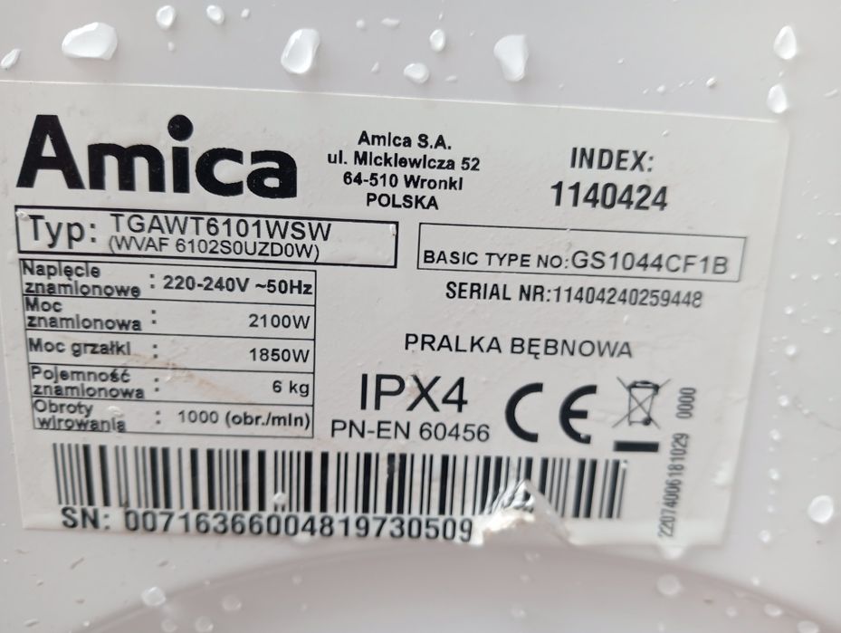 Programator  Amica 6101 wsw