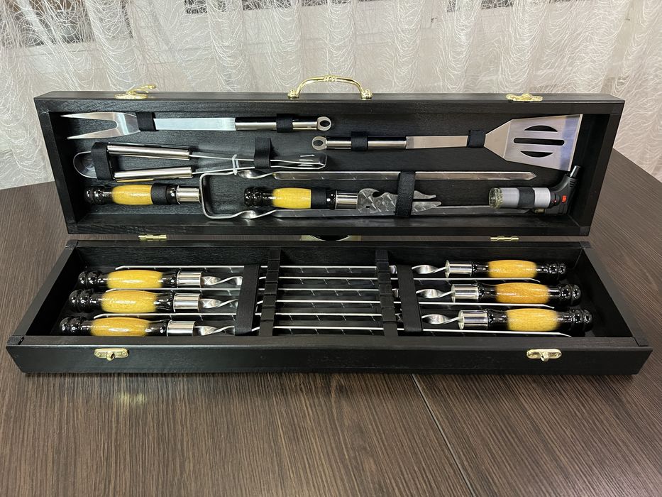 Подарункові набори шампурів ручної роботи, подарунок для чоловіка