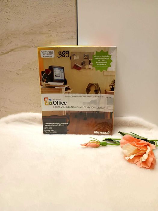 Pakiet Microsoft Office 2003 Edycja dla Nauczycieli Studentów i Uczniów NOWY folia