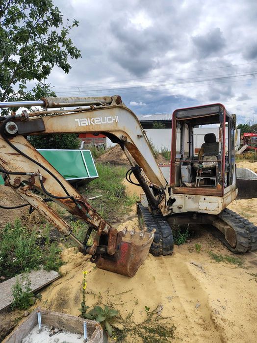 Minikoparka koparka Takeuchi 4.5t ładowarka Ostrówek