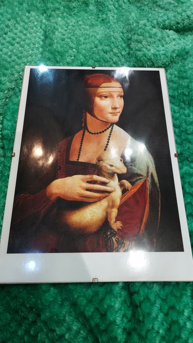 Fotografia dama z łasiczką A4