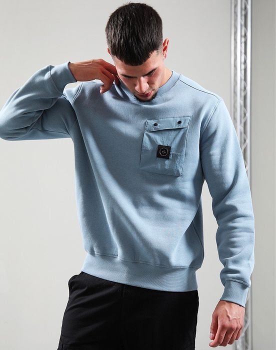 Кофта Marshall Artist Proccera Crew Metallic Blue | Оригінал