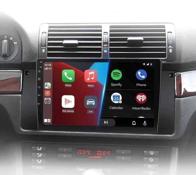 BMW 5 E39 X5 E53 M5 – Radio Android 15 9” CarPlay Android Auto 2GB/32GB GPS Nawigacja Stacja Multimedialna WiFi Bluetooth DSP PL