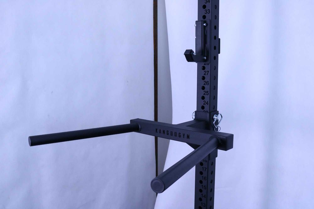 Wall rack 80x80x3 / stacja dip / landmine / belki asekuracyjne / haki