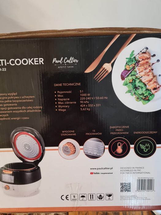 Multicooker Paul Caltier PR-22 nowy kompletny zapakowany oryginalnie